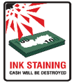 ink staining cash will be destroyed
